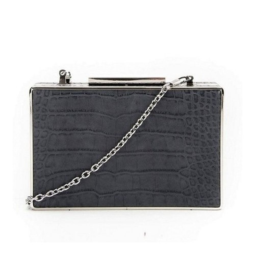 torebka szkatulka skora weza grafitowa ammy